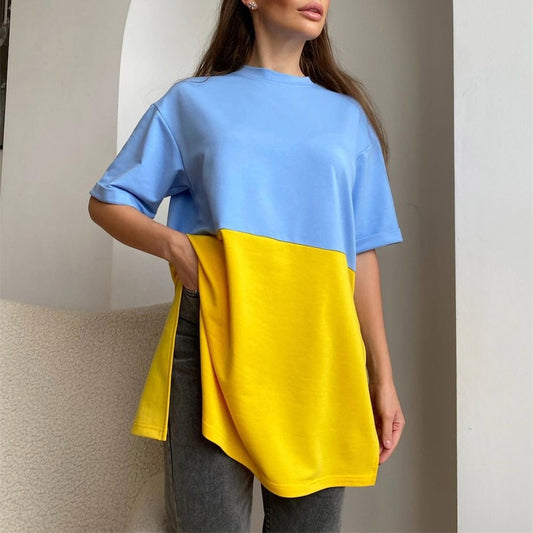 Ukrainian Flag Blue and Yellow, Women's T-Shirt
